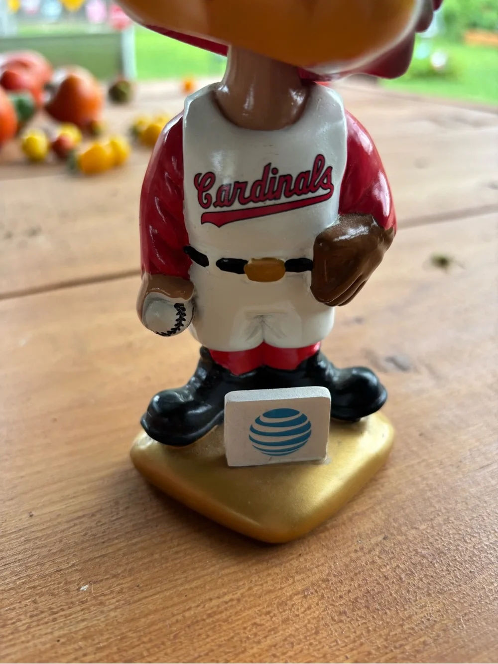 Cardinals Red & White Mascot Bobblehead - Official Team Design